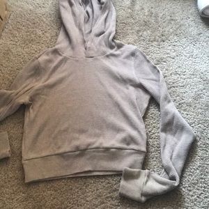 Aritzia TNA Waffle Knit Crop Sweater - Size M